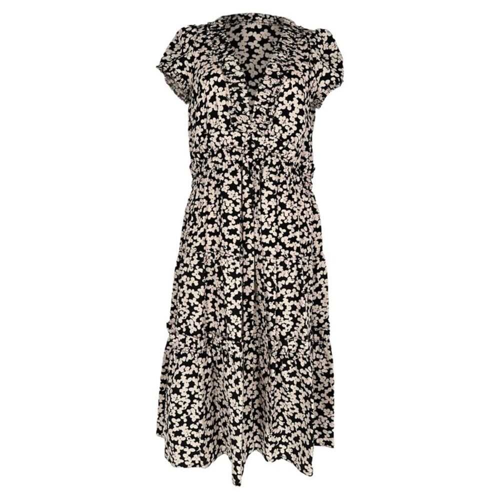 Marc Jacobs Floral-Print Midi Tiered Dress in Multicolor Silk